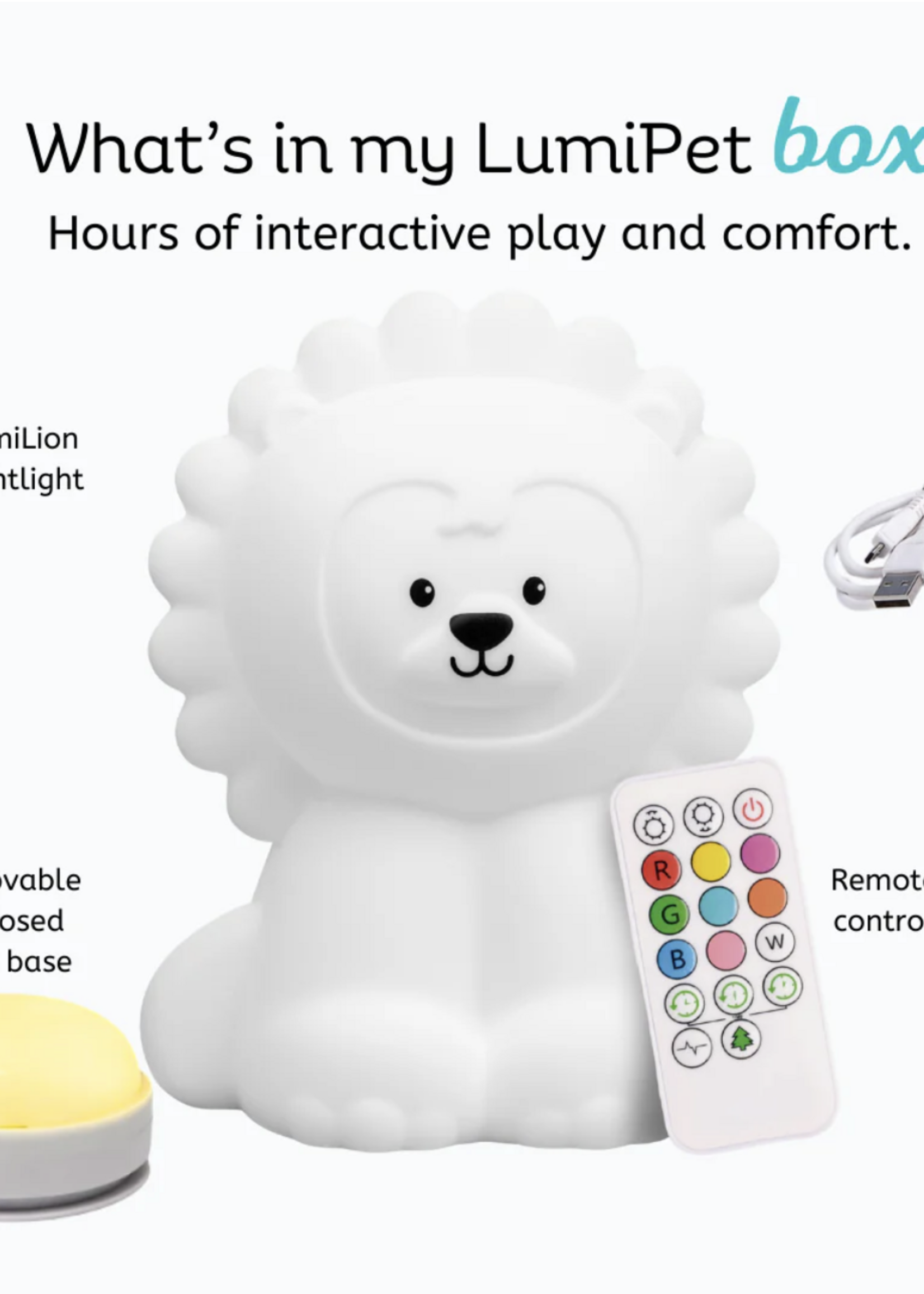 Lumieworld Lumipets LED LION Night Light w/Remote