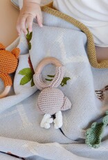 The Blueberry Hill Fox Teether Crochet Rattle