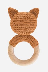 The Blueberry Hill Fox Teether Crochet Rattle
