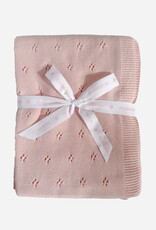 The Blueberry Hill Heirloom Pique Blanket Blush Organic Cotton