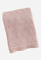 The Blueberry Hill Heirloom Pique Blanket Blush Organic Cotton