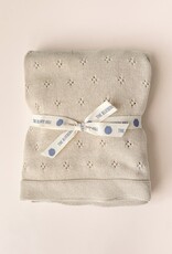 The Blueberry Hill Heirloom Pique Blanket Birch Organic Cotton
