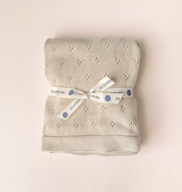 The Blueberry Hill Heirloom Pique Blanket Birch Organic Cotton