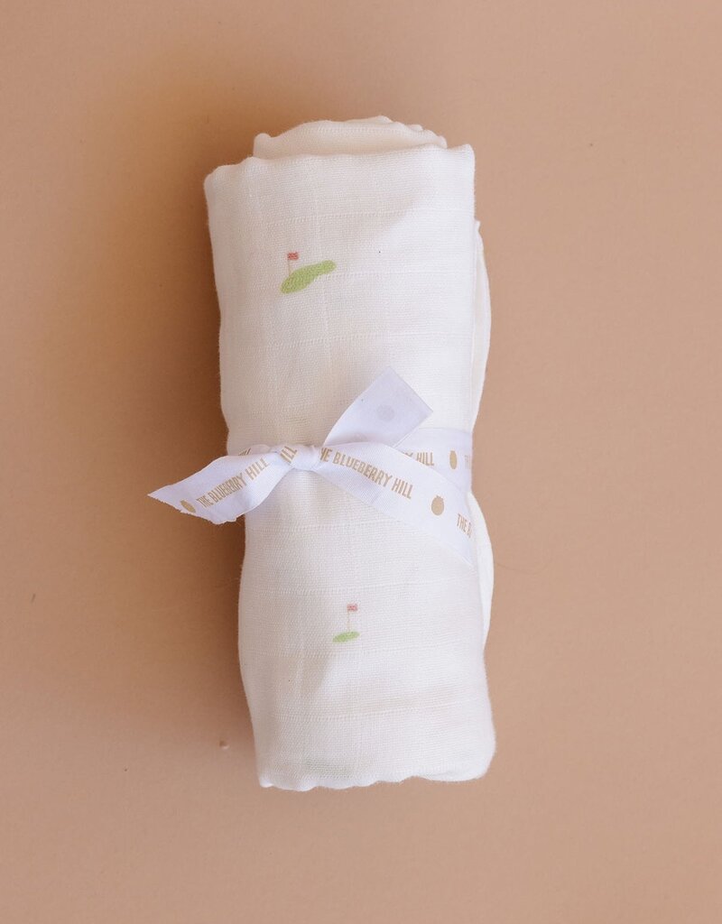 The Blueberry Hill Golf Sport Organic Muslin Blanket
