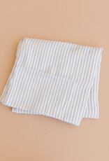 The Blueberry Hill Blue Stripe Organic Muslin Blanket