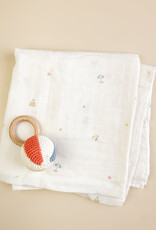 The Blueberry Hill Beach Theme Organic Muslin Blanket