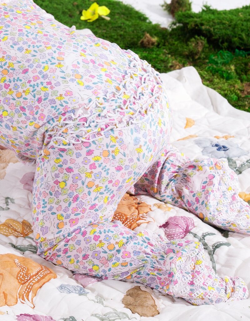 Magnetic Me Bunny Blossom Modal Ruffle Footie