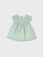 Mayoral SALE. Mint Dress w/Smocking
