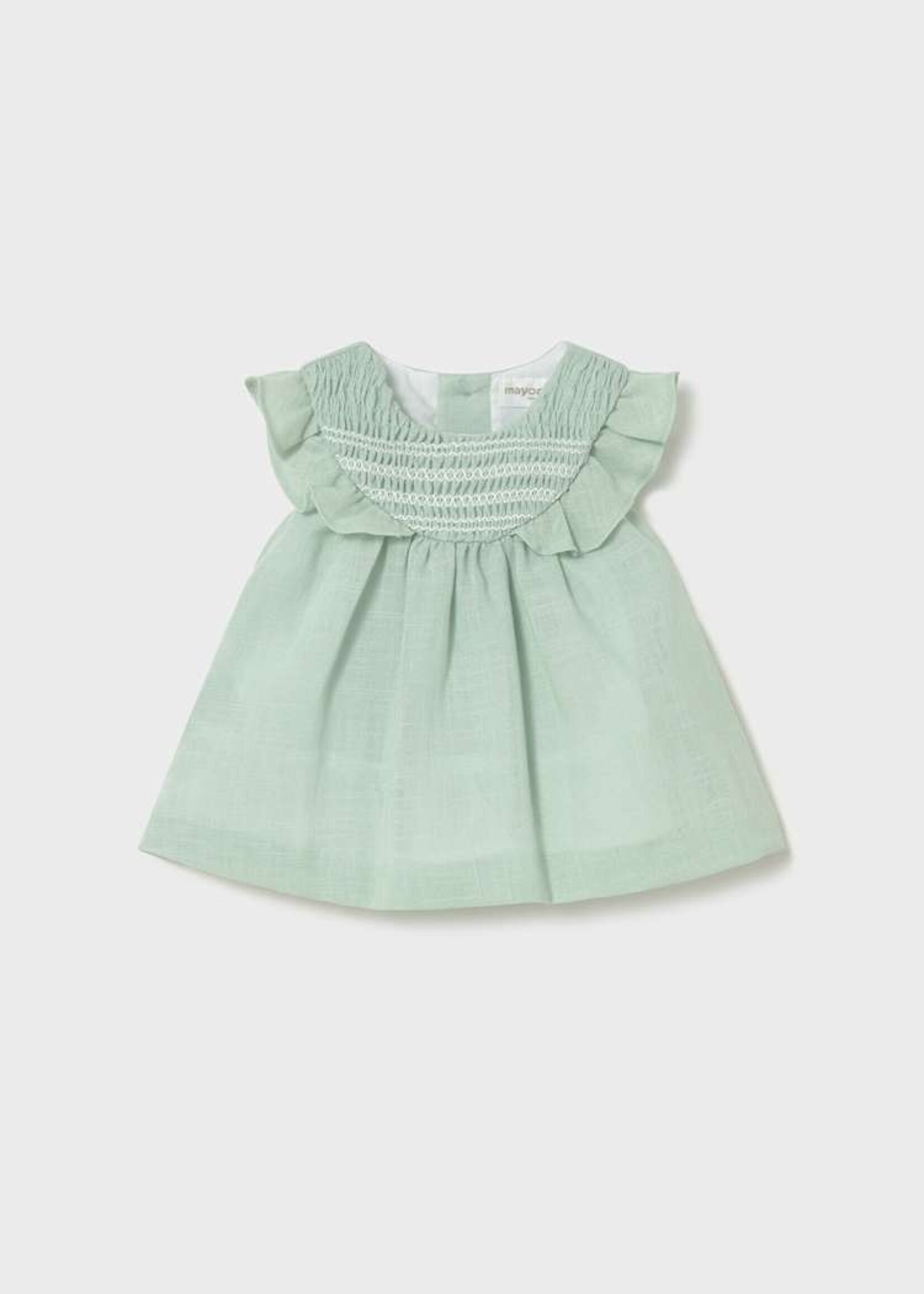 Mayoral Mint Dress w/Smocking