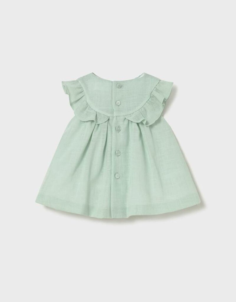 Mayoral Mint Dress w/Smocking