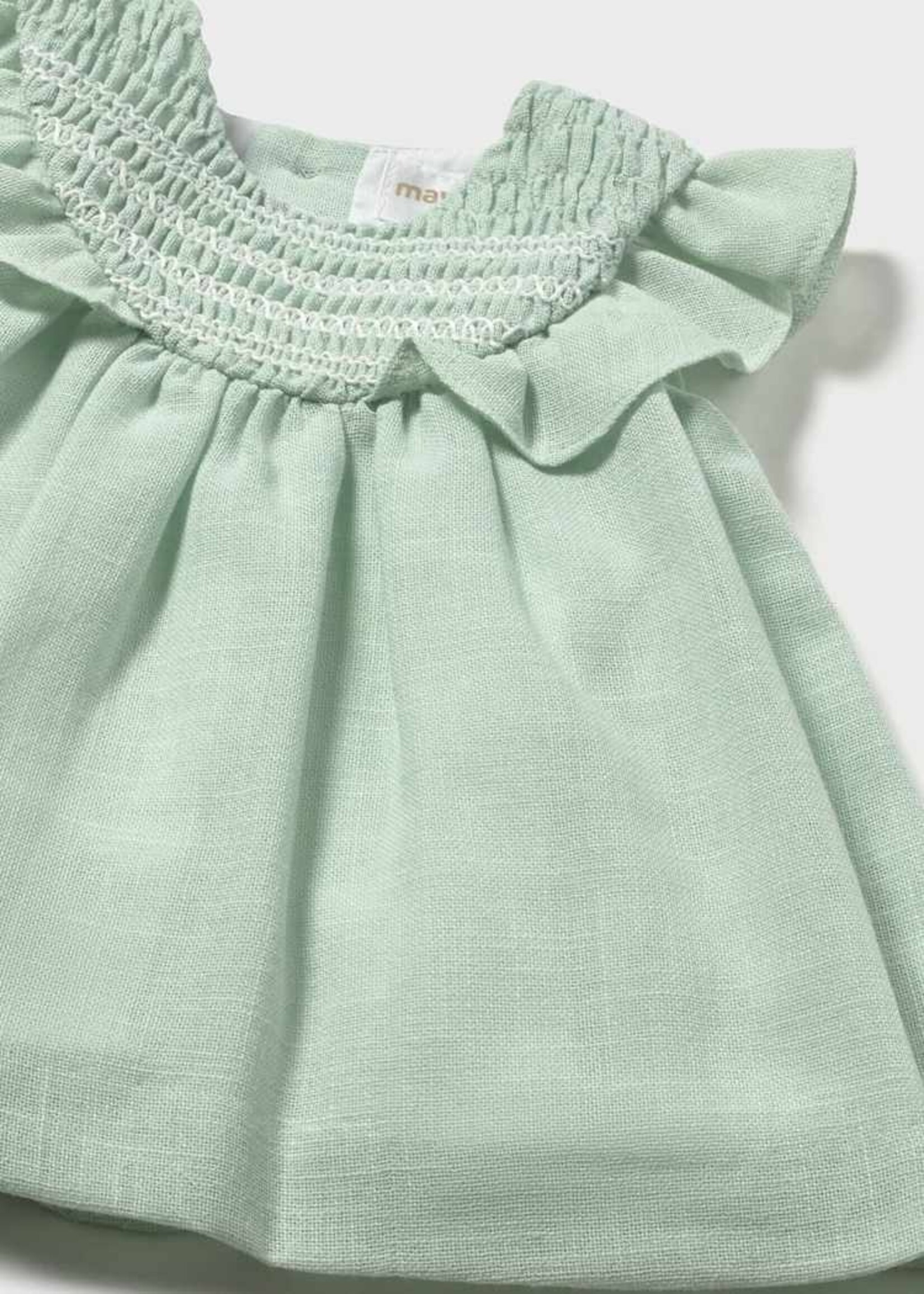 Mayoral Mint Dress w/Smocking