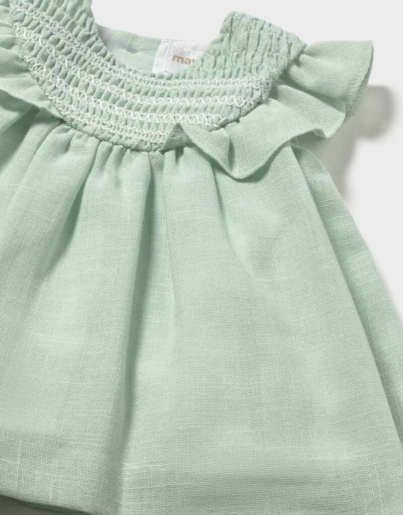 Mayoral Mint Dress w/Smocking