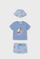 Mayoral Sailboat 3pc Bathing Suit Set