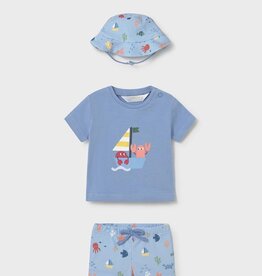 Mayoral SALE Sailboat 3pc Bathing Suit Set