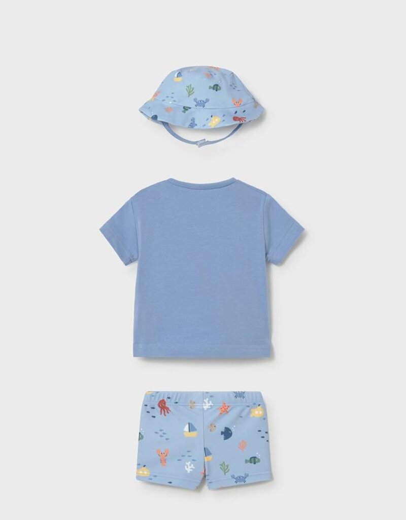 Mayoral Sailboat 3pc Bathing Suit Set