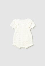 Mayoral Pale Yellow Bubble w/Collared Top