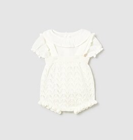 Mayoral Pale Yellow Bubble w/Collared Top