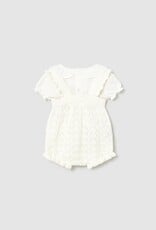 Mayoral Pale Yellow Bubble w/Collared Top