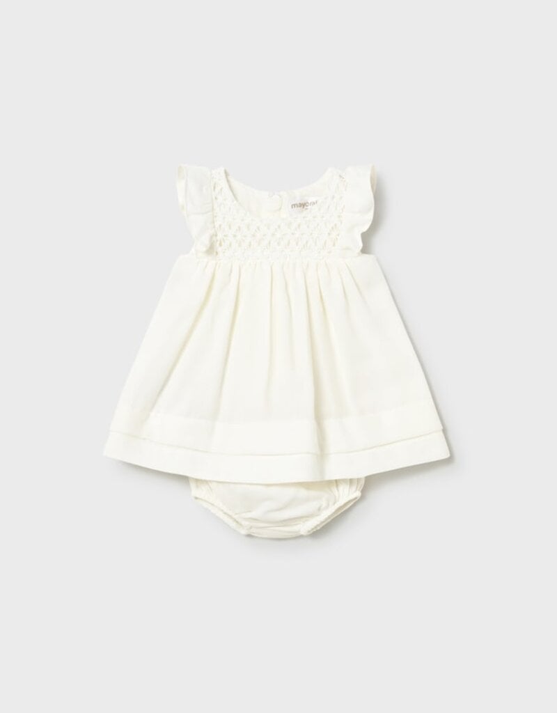 Mayoral Pale Yellow Dress w/Bloomers