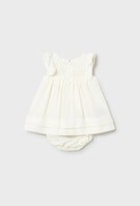 Mayoral Pale Yellow Dress w/Bloomers
