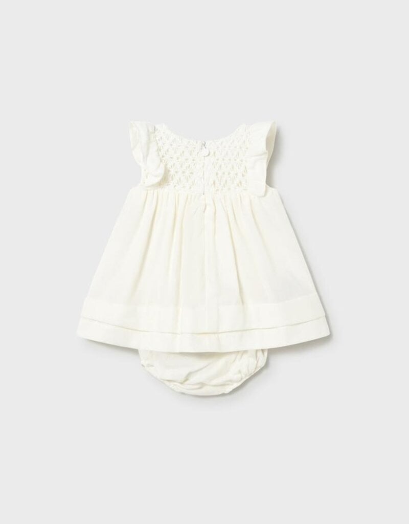 Mayoral Pale Yellow Dress w/Bloomers