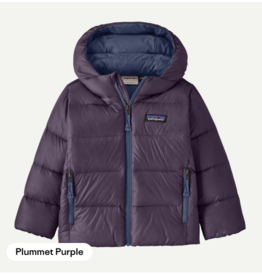 Patagonia SALE Baby Hi-Loft Down Sweater Hoody Plummet Purple PMTP