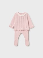 Mayoral Knit Set w/Footed Pants Pink