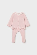 Mayoral Knit Set w/Footed Pants Pink
