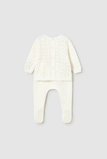 Mayoral Knit Set w/Footed Pants Pale Yellow