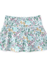 Swoon Kids Clothing Aqua Bloom Tennis Skirt