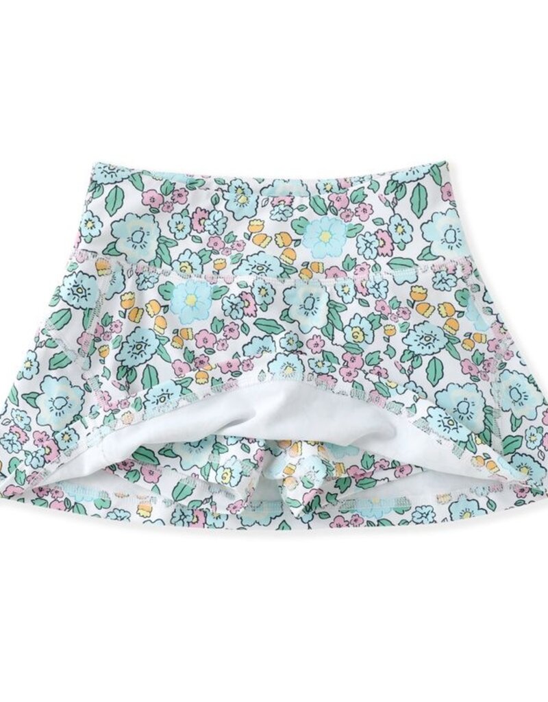 Swoon Kids Clothing Aqua Bloom Tennis Skirt