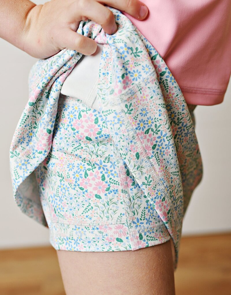 Swoon Kids Clothing Ditsy Bloom Tennis Skirt