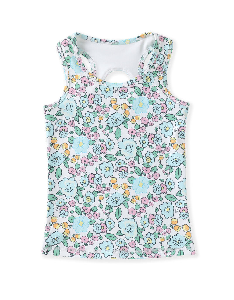 Swoon Kids Clothing Aqua Bloom Tank