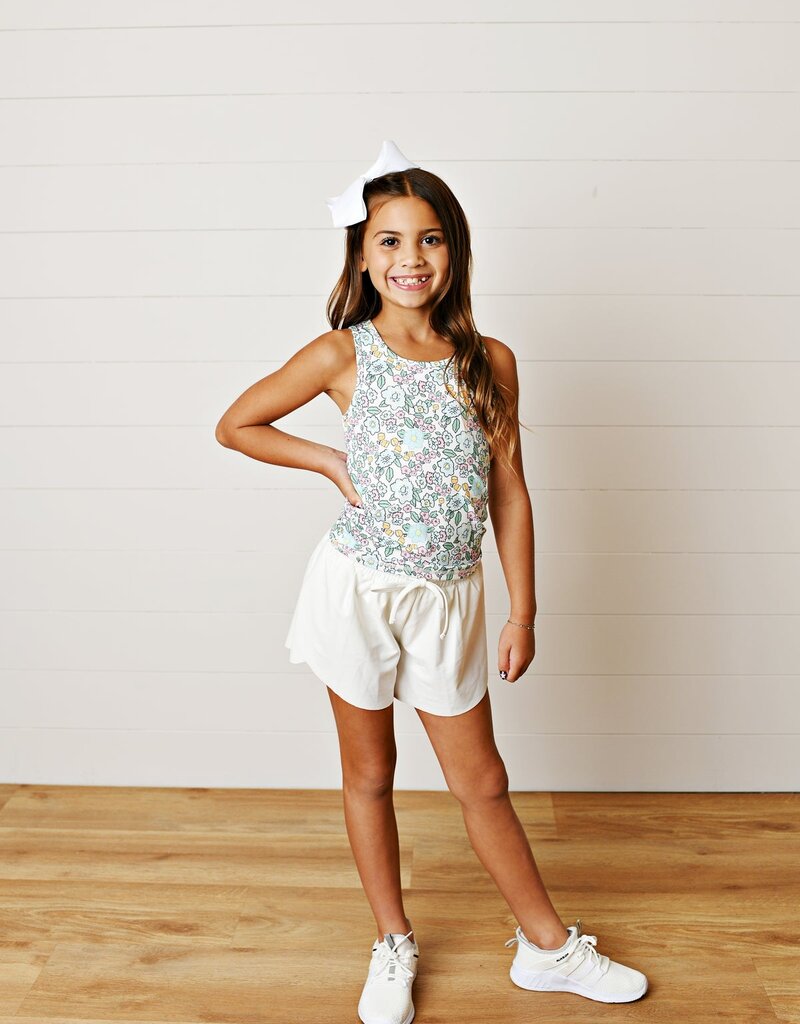 Swoon Kids Clothing Aqua Bloom Tank