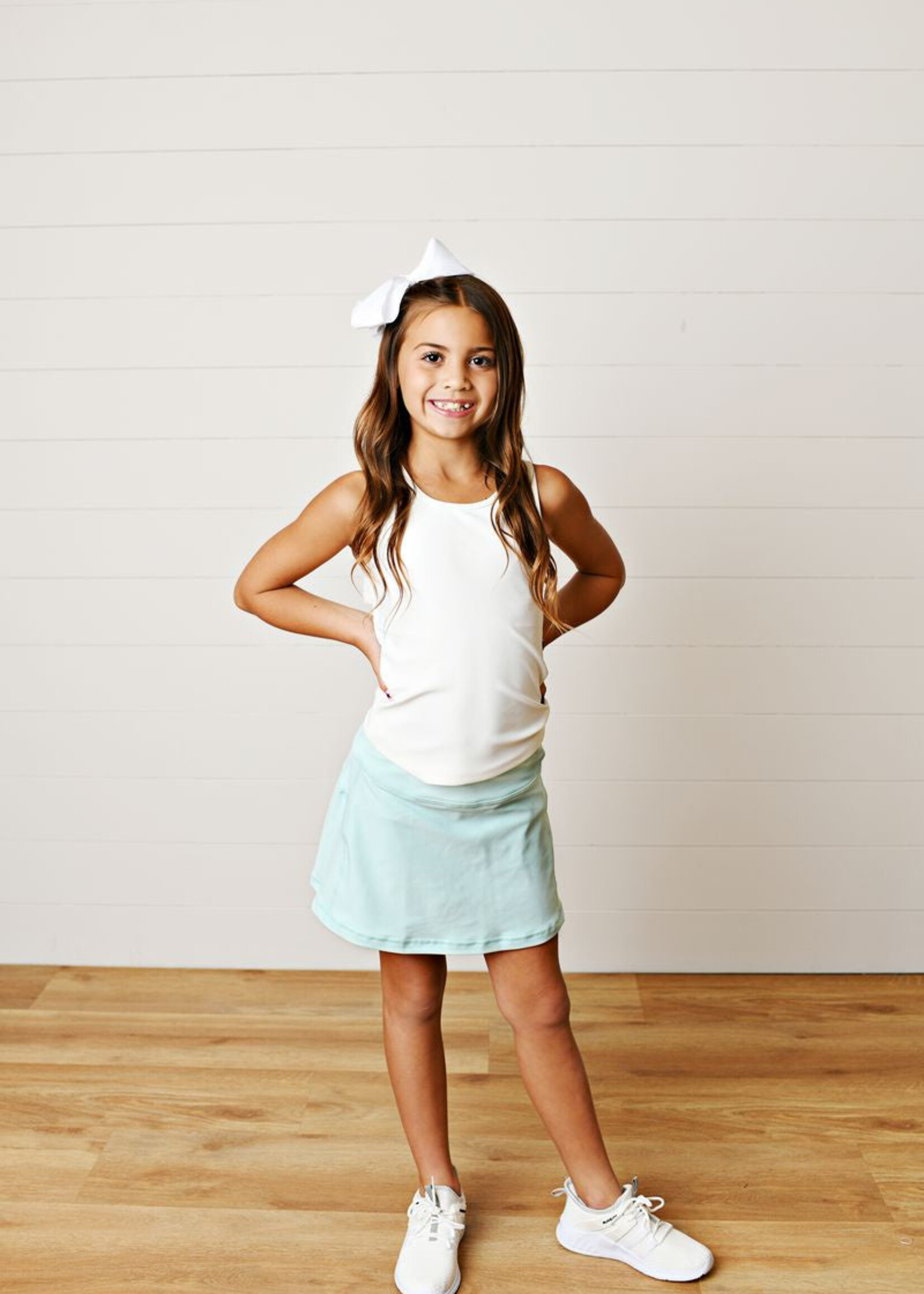 Swoon Kids Clothing Aqua Tennis Skirt