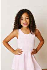 Swoon Kids Clothing Pink Gingham Activewear Dress