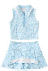 Swoon Kids Clothing Blue Sky Bow Proper Set