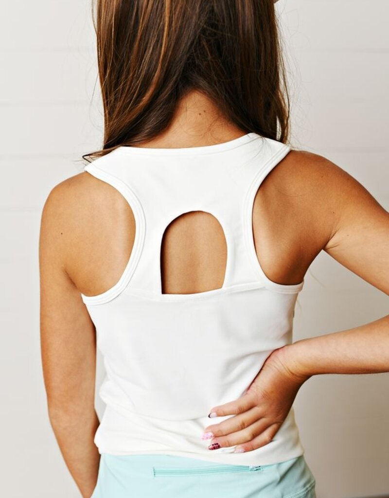 Swoon Kids Clothing White Active Tank