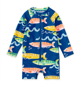 Tea Collection RASH GUARD BABY SWIMSUIT SARDINAS DEL MAR