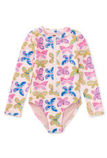 Tea Collection L/S ONE-PIECE SWIMSUIT FLUTTER FIESTA