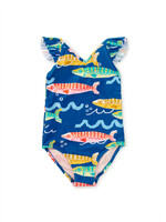 Tea Collection SALE. RUFFLE ONE-PIECE SWIMSUIT SARDINAS DEL MAR