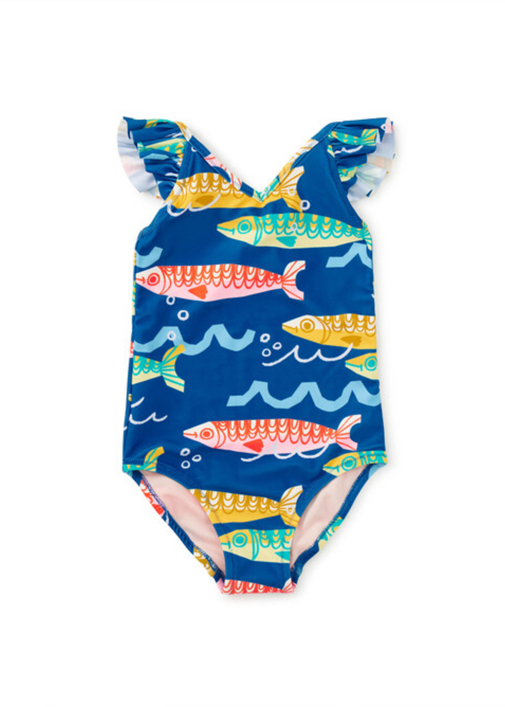 Tea Collection RUFFLE ONE-PIECE SWIMSUIT SARDINAS DEL MAR