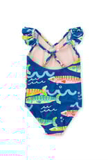 Tea Collection RUFFLE ONE-PIECE SWIMSUIT SARDINAS DEL MAR