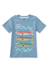 Tea Collection SARDINAS DEL SUR GRAPHIC TEE BLUE TIDE