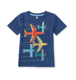 Tea Collection VUELA ALTO GRAPHIC TEE NAVAL BLUE