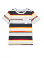 Tea Collection SALE. STRIPE POCKET TEE DUSK