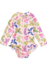 Tea Collection RASH GUARD BABY SWIMSUIT FLUTTER FIESTA