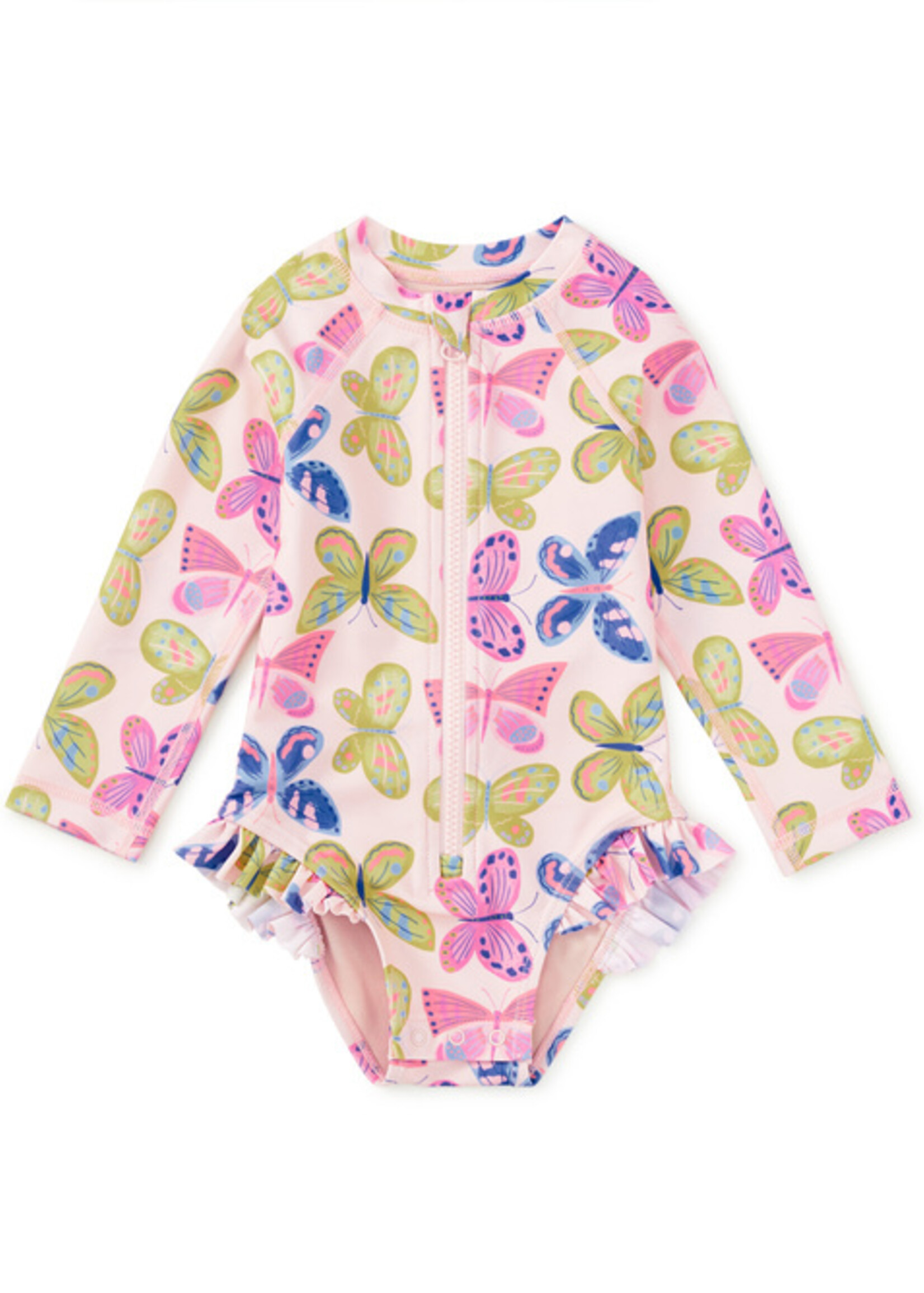 Tea Collection RASH GUARD BABY SWIMSUIT FLUTTER FIESTA