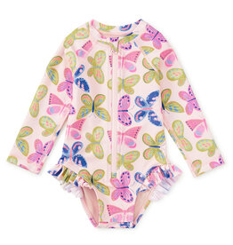 Tea Collection RASH GUARD BABY SWIMSUIT FLUTTER FIESTA