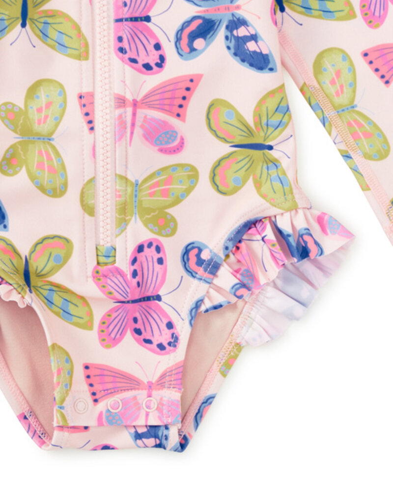 Tea Collection RASH GUARD BABY SWIMSUIT FLUTTER FIESTA